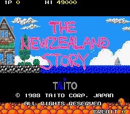 The NewZealand Story (World, new version) (newer PCB)
